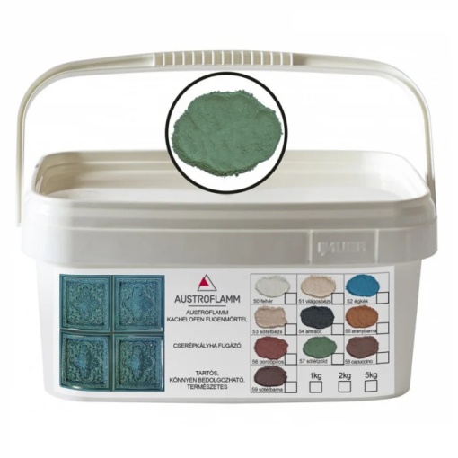Chit de rosturi pentru sobe, termorezistent, verde inchis, 1 kg
