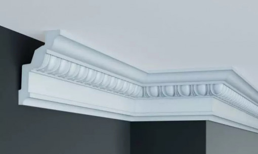 Cornisa decorativa Manavi C960 din poliuretan 13x8x200 cm