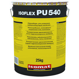 Isomat ISOFLEX-PU 540 - Membrana hidroizolanta pe baza de rasini, poliuretanica, pentru fundatii, balcoane, terase