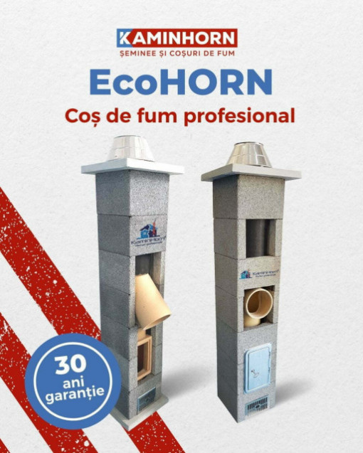 Sistem cos de fum profesional EcoHORN 45 grade