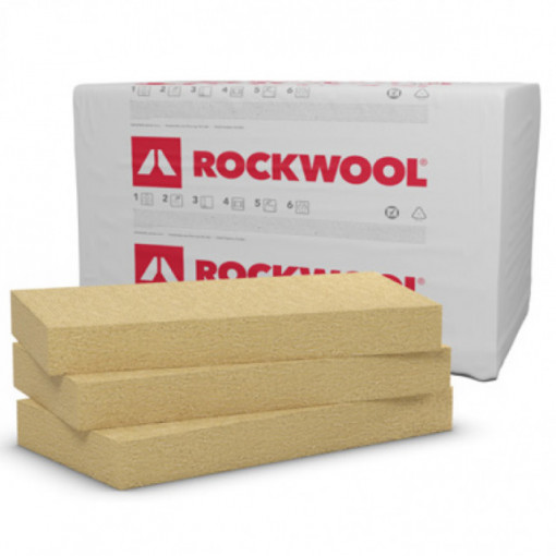 Vata Bazaltica ROCKWOOL RoofRock 30 pentru Terase, λ=0,039 W/mK, 30 kPa