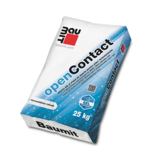 Baumit openContact - Adeziv alb si masa de spaclu pentru placi termoizolante de polistiren