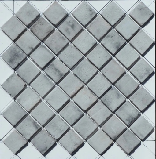 Caramida decorativa mozaic, Gray, 60x60 mm