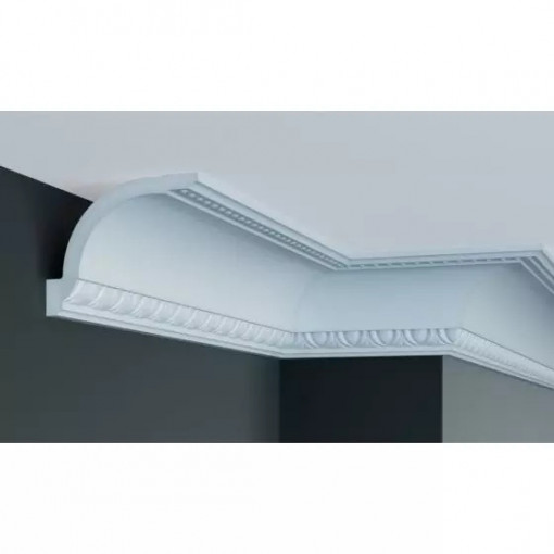 Cornisa decorativa Manavi C746F din poliuretan flexibil 10.8x13.2x244 cm