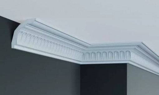 Cornisa decorativa Manavi C904 din poliuretan 8.3x8.1x200 cm