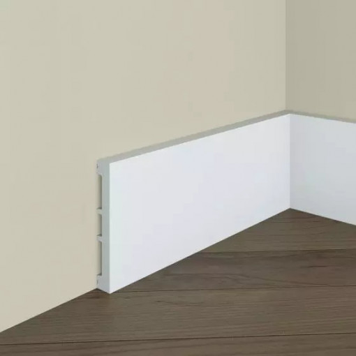 Plinta de podea decorativa Manavi S9 din polimer rigid 10.2x1.6x200 cm