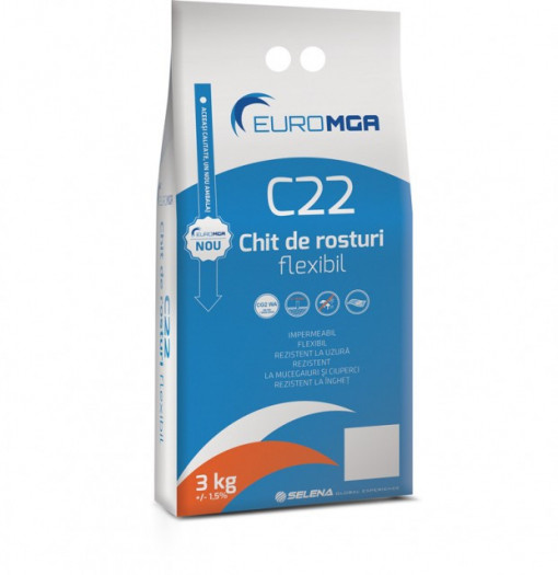 C22 Chit - Chit de Rosturi Flexibil pentru Placi Ceramice, Piatra Naturala, Klinker