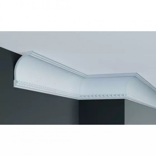 Cornisa decorativa Manavi C771F din poliuretan flexibil 10x7x200 cm