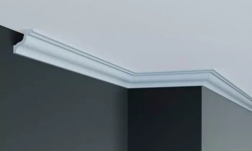 Cornisa decorativa Manavi P824 din poliuretan 4x4x200 cm