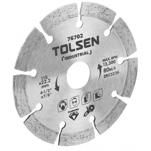 Disc diamantat 180x22.2mm, industrial, 8.500 RPM