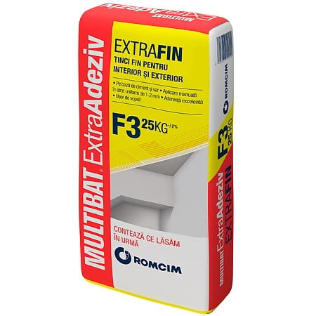 Multibat ExtraAdeziv ExtraFin - Tinci fin pentru interior si exterior, F3