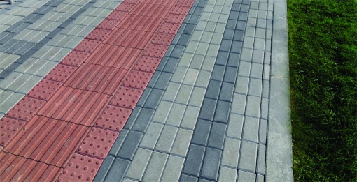 Pavaj Tactil Linea Rosu 20x20x6 cm