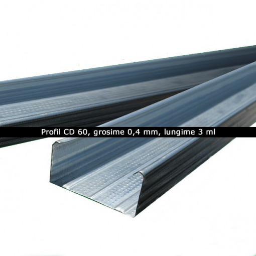Profil pentru placari/tavane CD 60 - 0,4 mm, 3 ml