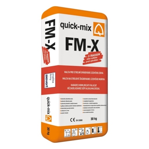Quick-mix FM-X - Chit cu aplicare umeda pentru rosturi klinker si caramida aparenta, rosu inchis, 30 kg