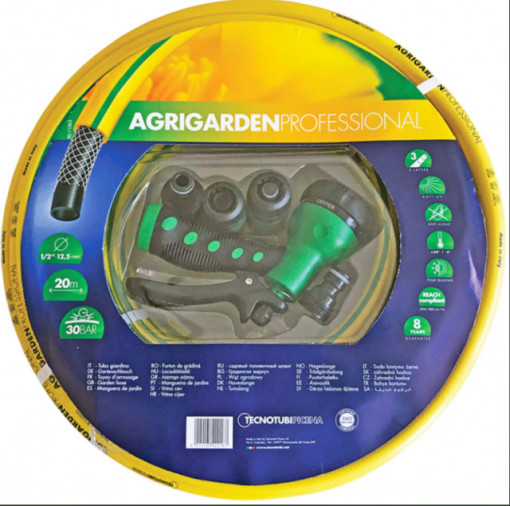 Furtun apa Agrigarden profesional Kit 1/2" - 20 M