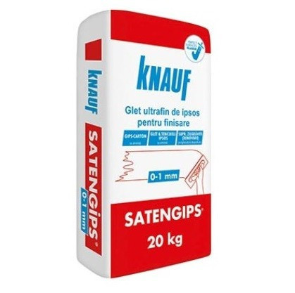 Knauf Satengips 20 kg - Glet Ultrafin de Ipsos pentru Finisare