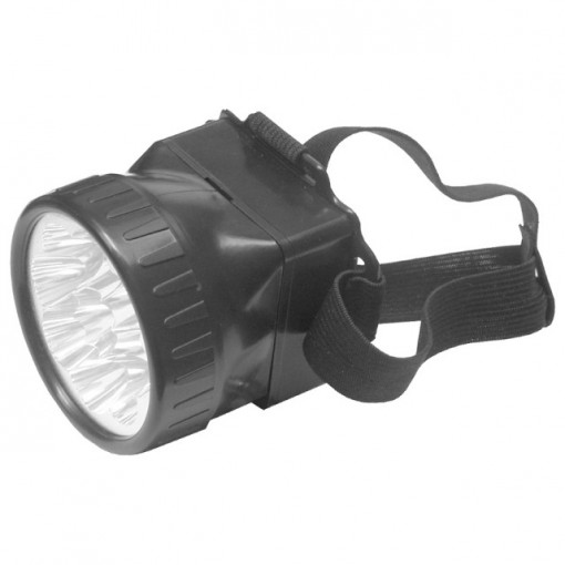 Lanterna LED frontala, rotunda, 9 leduri