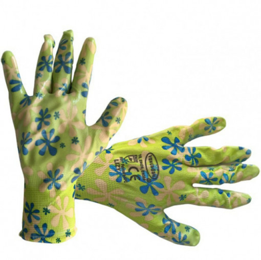 Manusi bumbac-poliester-latex, pentru gradina "Lizy"