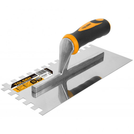 Mistrie GRIPro din inox pentru tencuit, 280x120 mm, cu maner din plastic