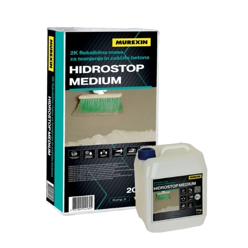 Murexin Hidrostop Medium - Mortar hidroizolant flexibil pentru beton, bai, terase si fundatii