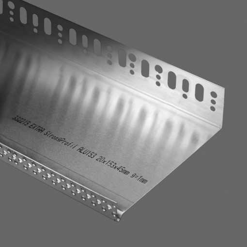 StrongProfil ALU 53 - profil U din aluminiu pentru soclu, cu picurator 2 m/buc