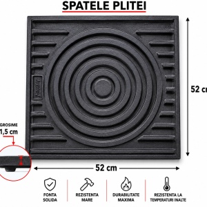A-18C Plita Fonta Groasa pentru Gratar si Soba 520x520 mm