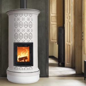 Alpina 5 Levels - Soba pe lemne cu acumulare, din maiolica - 8,2 kW