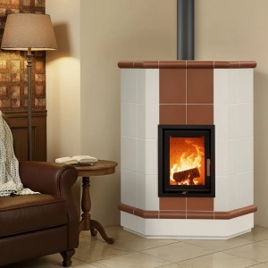Atena 4 Levels - Soba pe lemne cu acumulare, din maiolica - 8,2 kW