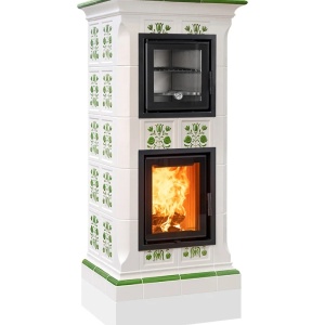 Bistrot - Soba pe lemne cu acumulare si cuptor, din maiolica - 8,6 kW BS 013