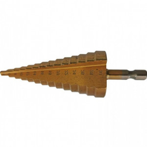 burghiu in trepte TiN cu scala integrata   4-30 mm