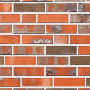 Caramida Aparenta Dublin, rosu portocaliu maro multicolor, NF (240x71x14 mm) rost alb