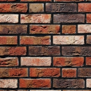 Caramida Aparenta Dykbrand, rosu brun multicolor, NF (240x71x14 mm) rost negru