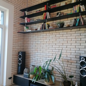 caramida aparenta deschisa italiana pentru living