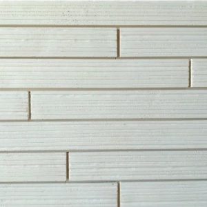Caramida decorativa ciment fatada Long Niva Ecru finisaj structurat