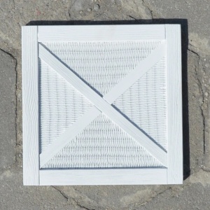 Caramida decorativa tip lemn si rachita Mimbre pentru interior si exterior, 300x300x20 mm