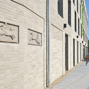 Caramida Klinker Aarhus, alb-gri (240x115x71 mm) fatada hotel