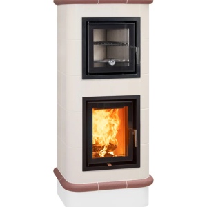 Chef - Soba pe lemne cu acumulare si cuptor, din maiolica - 8,6 kW CF 017