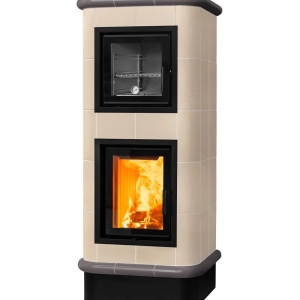 Chef - Soba pe lemne cu acumulare si cuptor, din maiolica - 8,6 kW CF 036