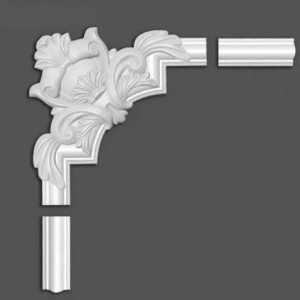 Chenar decorativ din poliuretan B16-2 - 26.5x26.5x2 cm montaj
