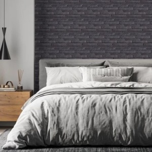 Coltar caramida aparenta Milan Corner, Black Impregnated, 265x40x15 mm