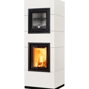 Cook - Soba pe lemne cu acumulare si cuptor, din maiolica - 8,6 kW CK 008