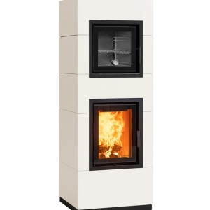 Cook - Soba pe lemne cu acumulare si cuptor, din maiolica - 8,6 kW CK 019