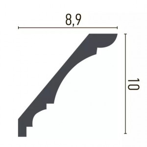Cornisa decorativa Manavi C930F din poliuretan flexibil 8.9x10x244 cm