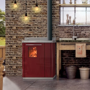 Cuptor soba pe lemne Thermorossi BOSKY 30 Square EVO5 12,5 kW