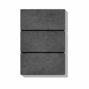 Element gard beton Antracit Preblock 40x20x16 cm pentru imprejmuiri