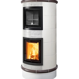 Gourmet - Soba pe lemne cu acumulare si cuptor, din maiolica - 8,6 kW GR 002