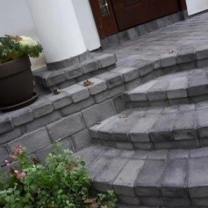Pardoseala old brick graphite pentru scari exterioare