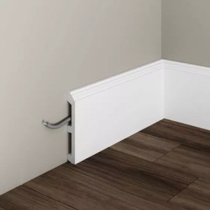 Plinta de podea decorativa Manavi S20 din polimer rigid 11.9x1.8x200 cm