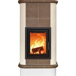 Quadra 4 Levels - Soba pe lemne cu acumulare, din maiolica - 8,2 kW QD 113