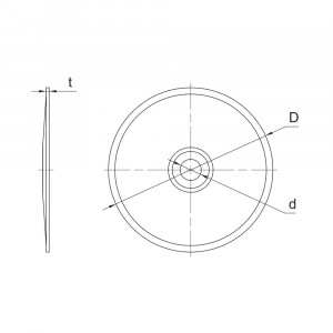 RawlPlug R-POK-06-ALZN - saiba metalica rotunda 76 mm